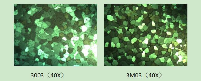 3003/3m03铝合金金相组织对比